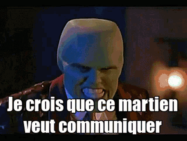 illustration communication extrait de The Mask